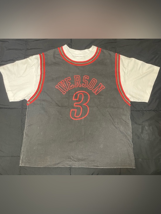 Mitchell & Ness Other - Mitchell & Ness Distressed Allen Iverson Philadelphia 76ers Shirt Jersey L NWOT